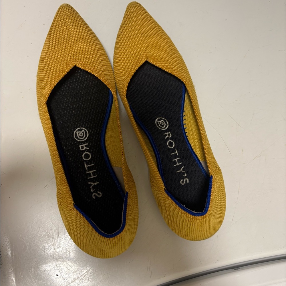 Rothy's Vibrant Yellow Slip-Ons
